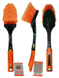 Щетка для мойки  "Li-Sa" для труднодоступных мест, обрезиновая ручка (40см) (LS006)