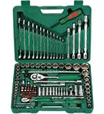 Инструмент HANS. Набор инструмента 124 предмета 1/4", 1/2"