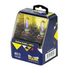 Лампа МАЯК 12V Н11 55W Active PGJ19-2 Active Gold+60% (к-кт 2шт)