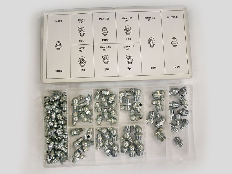 Набор пресс-маслёнок (9 видов:прямые,угловые 45*и 90* 110шт) (6030)