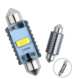 SOLAR Свет-од 12V T11x36 1 SMD C5W SV8.5 белый (с обманкой)