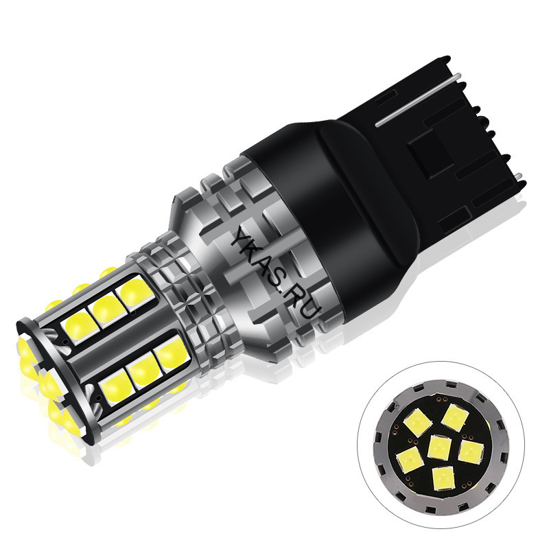SOLAR  Свет-од  12V  T20  (1 контакт)  21 SMD белый (7440 средняя ширина)