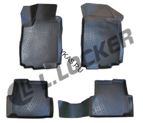 Коврики резиновые   Chevrolet Aveo II с 2012г-   тэп.корыто