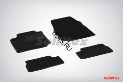 Коврики текстильн. Nissan Micra 2003-2010г. /компл.4шт./осн.резин./ LUX