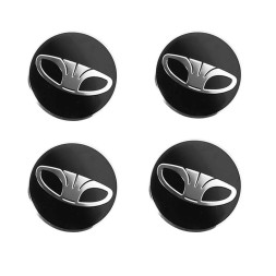 Этикетки на диски (метал) диам. 56,5мм. "DAEWOO" черный (4 шт.)