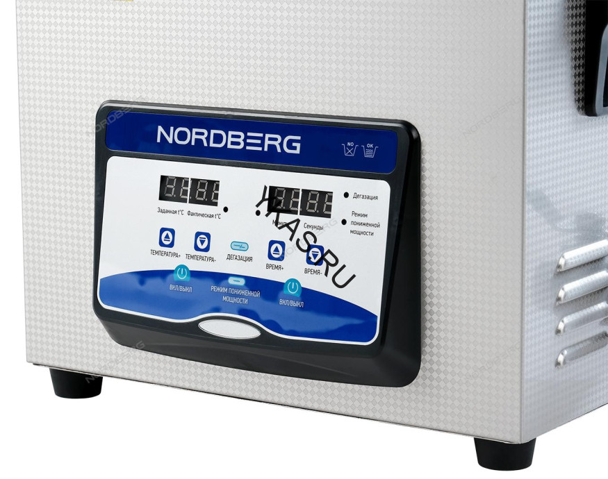 Ультразвуковая ванна NORDBERG NU100D с подогревом и дегазацией (10 л)