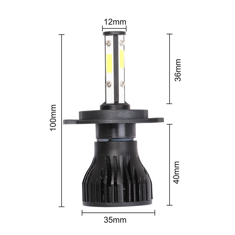 Carlife Cвет-од  H4  5500K  8000Lm  2шт.