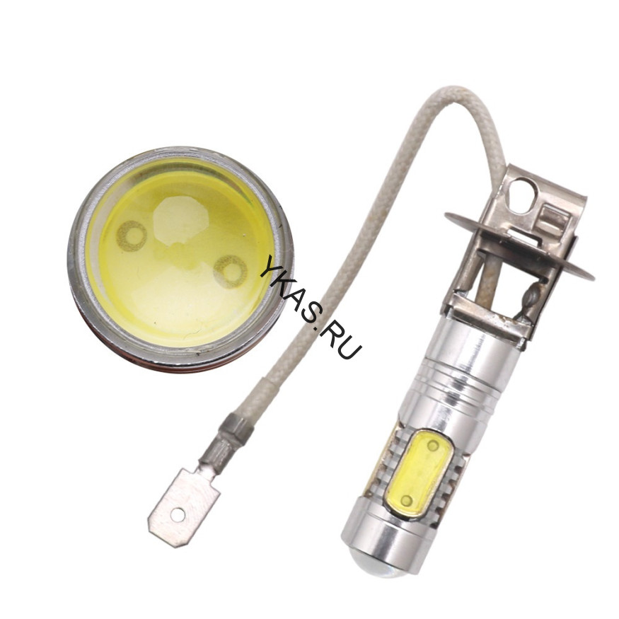 SOLAR  Свет-од  12V  H3 COB 7.5 Вт  диодов, белая, 12V