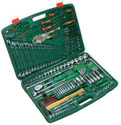 Инструмент HANS. Набор инструмента 158 предметов 1/4", 1/2"  (TK-158V)