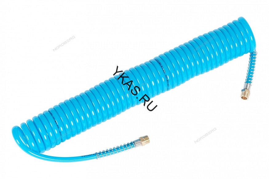 Шланг полиуретановый спиральный NORDBERG HS0606PU (6х8 мм, 6 м)