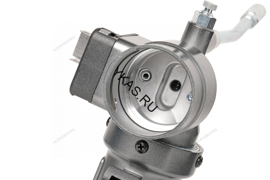 Шприц пневматический NORDBERG NO3402 для густой смазки с быстросъёмным соединением головки на тубу и поворотом рукоятки (400 мл) 