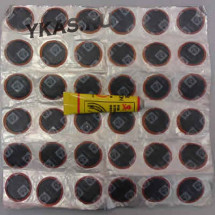 Набор резиновых заплаток для ремонта шин  (круглые) 30мм (уп.36шт+клей)