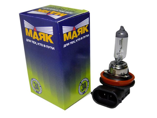 Лампа МАЯК 12V    Н11  55W  PGJ19-2 (1шт)