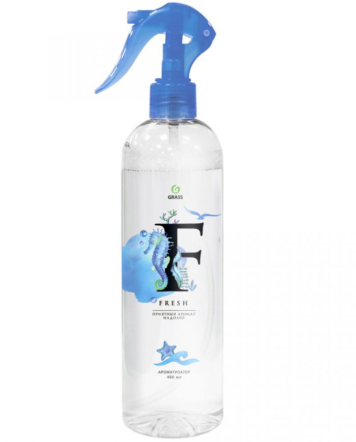 GRASS  Освежитель воздуха спрей "Fresh" морская свежесть (флакон 400 мл)