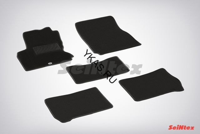 Коврики текстильн. Nissan Note 2005-2009г.  /компл.5шт./осн.резин./ LUX