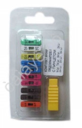 Предохранители флажковые "M5" MAXI  с пинцетом / набор 5А-30А  10шт/блистер