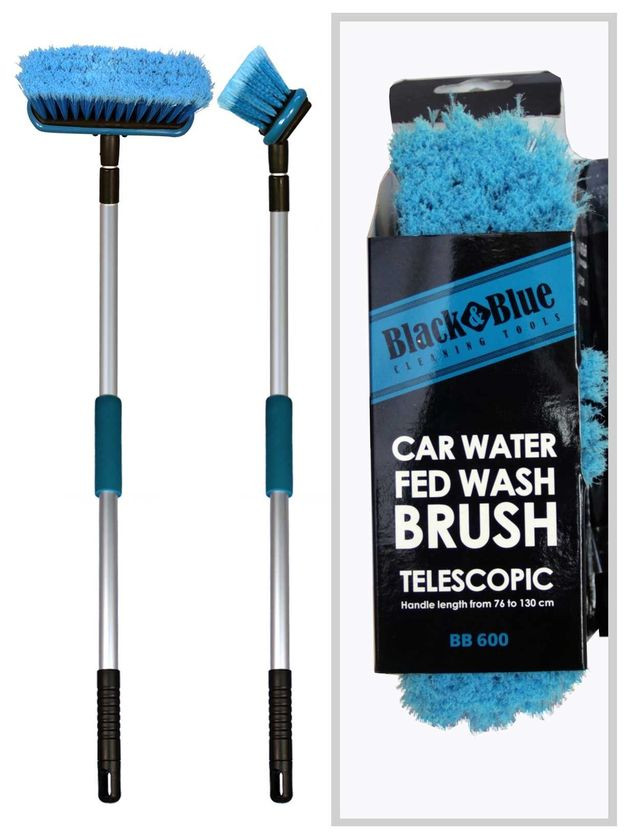Щетка для мытья машины "Black&amp;Blue" телеск. ручка 85-140см  (BB600)