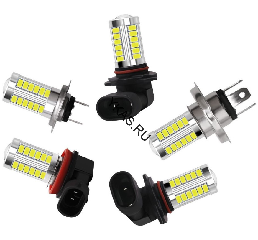 SOLAR  Свет-од  12V  H7 33 SMD 5630  диодов, белая, 12V