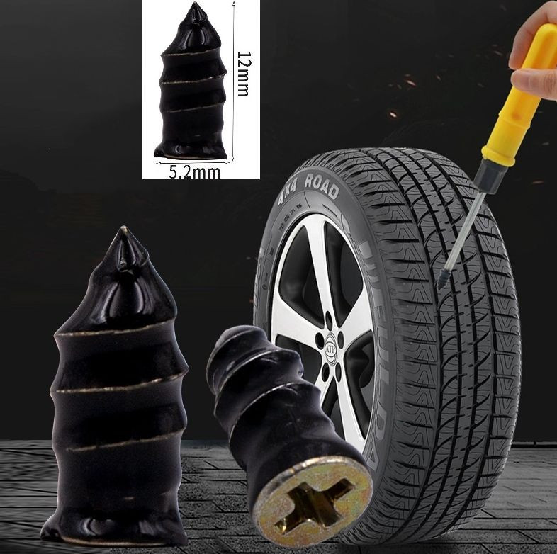 Ремонтный шуруп для шины 12х5,2мм. (обрезиненный) 10шт. упаковка