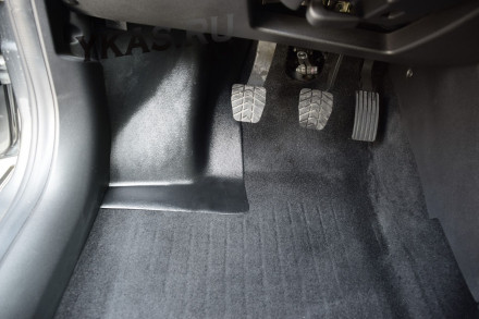 Накладки на ковролин передние (2 шт) (ABS) (Площадки д/ног водит и пассажир) LADA Vesta 2015-/SW/SW Cross 2017- предзаказ