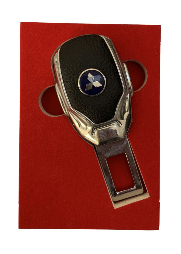 Блокировка ремня безопасности "MITSUBISHI"  1шт. (с вставкой)