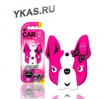 Осв.воздуха  AROMA CAR  Dog &quot;Pink Blossom&quot;  (на дефлектор/подвесной)