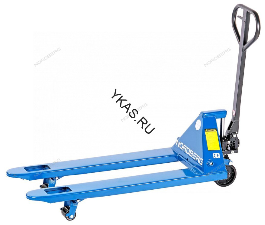 Тележка складская (рохла) гидравлическая NORDBERG N3905-20 с полиуретановыми колесами