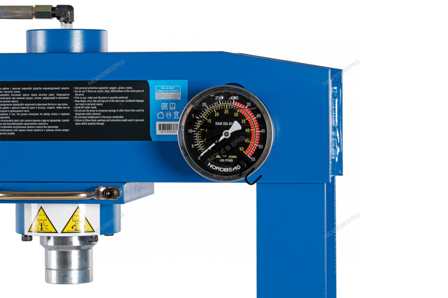 Напольный пресс NORDBERG N3630F с ручным и ножным приводом