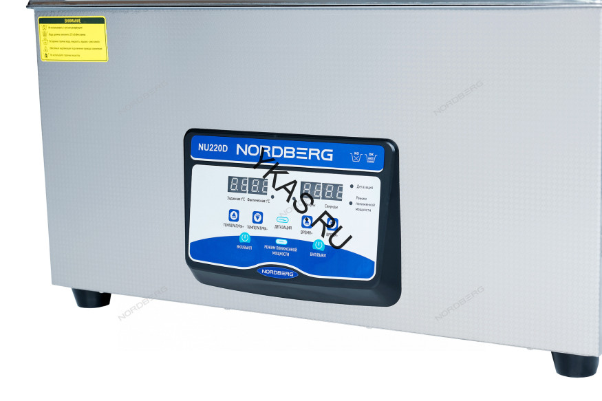 Ультразвуковая ванна NORDBERG NU220D с подогревом и дегазацией (22 л)
