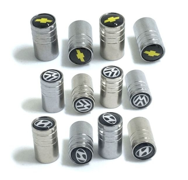 Колпачки на нипель Mercedes-Benz  Хром (к-т 4шт)