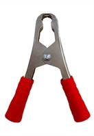 Зажимы к пусковым проводам  L=75мм (черн., плюс, с изол.)  (цена за 1 штуку)