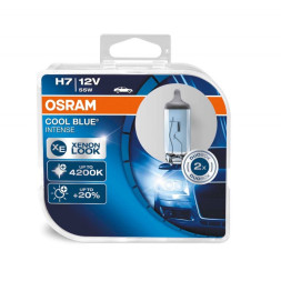 Лампа OSRAM 12V H7 55W CBI BOX PX26d (2шт.) (+ 20% голуб.4200К)
