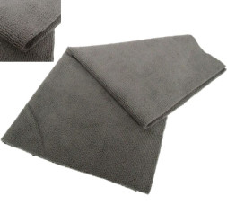 Микрофибра Carlife плотная 220гр.м "мелкая ячейка" 40x40см Серый (без шва)