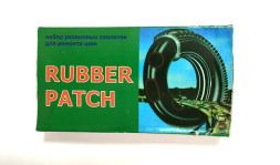 Набор резиновых заплаток для ремонта шин №12 (прямоуг.) (75х45мм) (уп.12шт+клей)