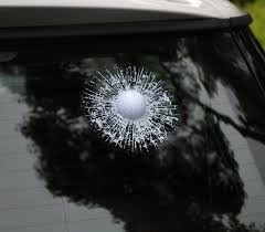 Наклейка удар в стекло мяч для гольфа