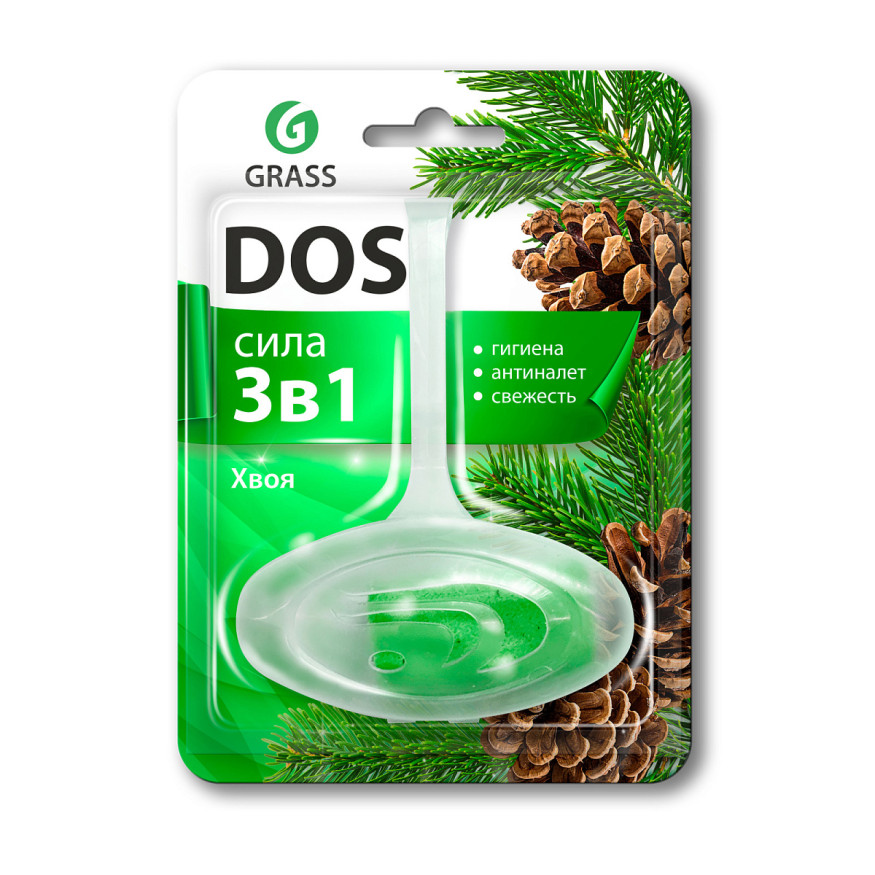 GRASS Подвесной блок для унитаза DOS 3 в 1 "Хвоя"