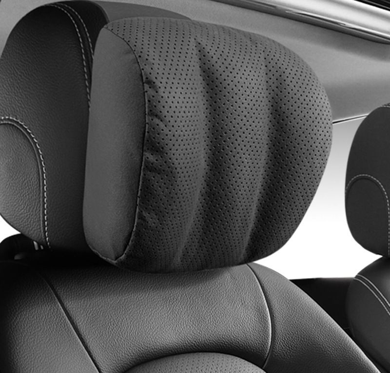 Подголовник-подушка  Carlife  перфорация, экокожа Черный