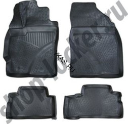 Коврики резиновые   Toyota Verso II с 2012г.- тэп корыто