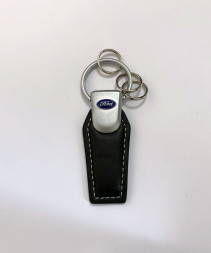 Брелок кожа трапеция FORD Черный