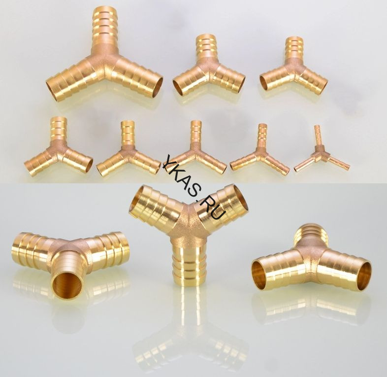 Аварийный переходник ёлочка Y-образный  16мм, медь