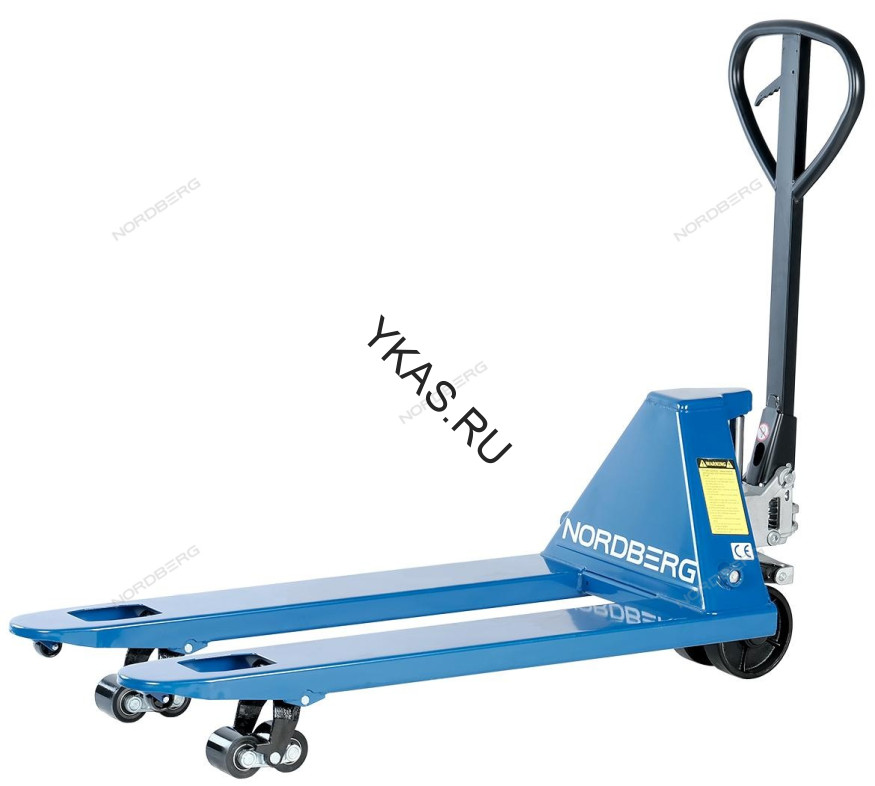 Тележка складская (рохла) гидравлическая NORDBERG N3902-25 с полиуретановыми колесами