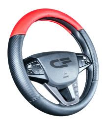 Оплетка на руль CF BRUTAL - М, Чёрный/Красный