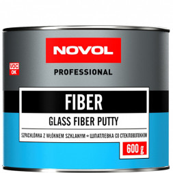 Шпатлёвка Novol FIBER со стекловолокном 0,6кг (высокая механическая прочность)