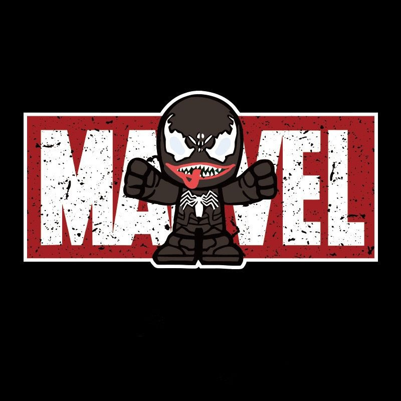 Наклейка  MARVEL Веном 20x10см