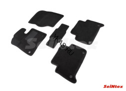 Коврики  Audi Q7 I 2005-2015г.  /компл.5шт./осн.резин./  3D
