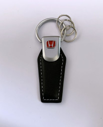 Брелок кожа трапеция HONDA Черный