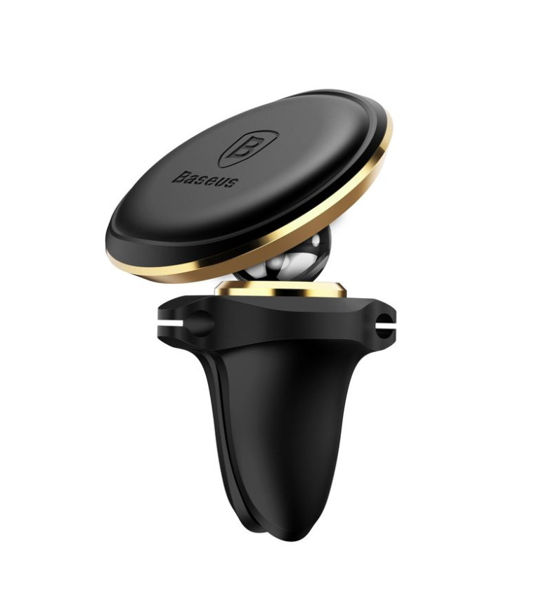 Держатель телефона Baseus  магнитный (регулировка наклона) металл Золото 104
