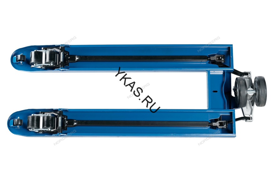 Тележка складская (рохла) гидравлическая NORDBERG N3902-25R с резиновыми колесами