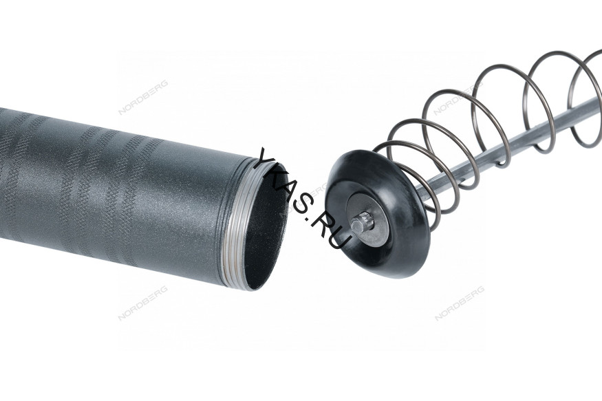 Шприц плунжерный NORDBERG NO3404 для густой смазки (400 мл, поворотная рукоять, кейс + насадки)