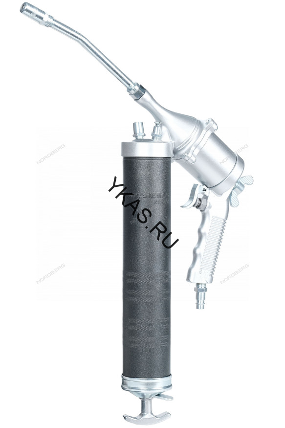 Шприц плунжерный NORDBERG NO3404 для густой смазки (400 мл, поворотная рукоять, кейс + насадки)